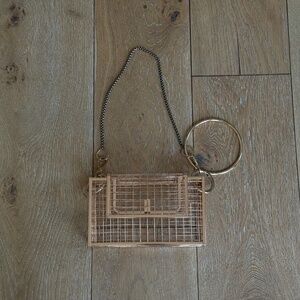 Rose Gold Martine Ali Cage Bag